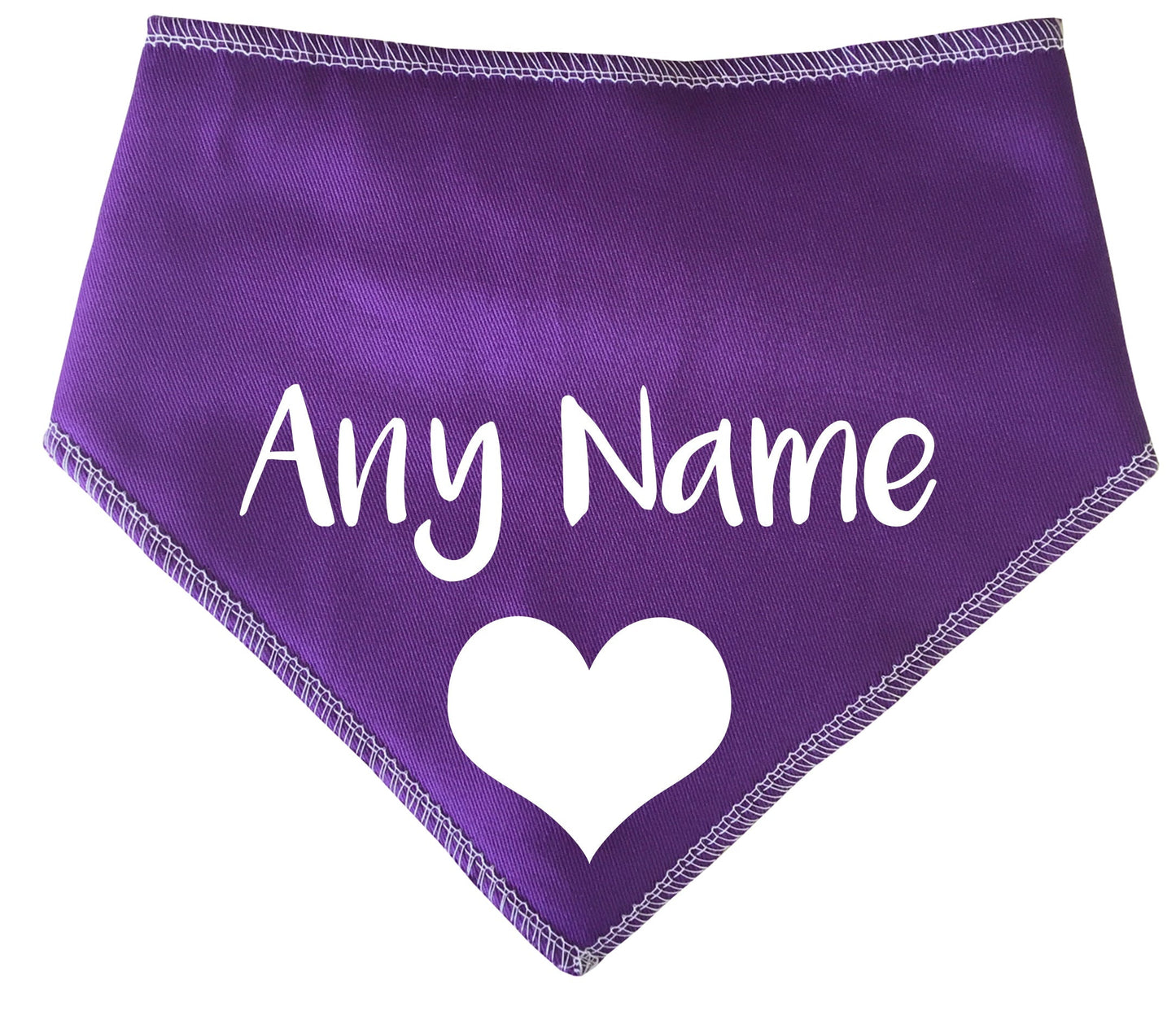 Purple Heart Any Name Dog Bandana