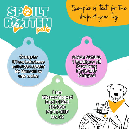 Hufflepup Tie Colours - Pet ID Tag