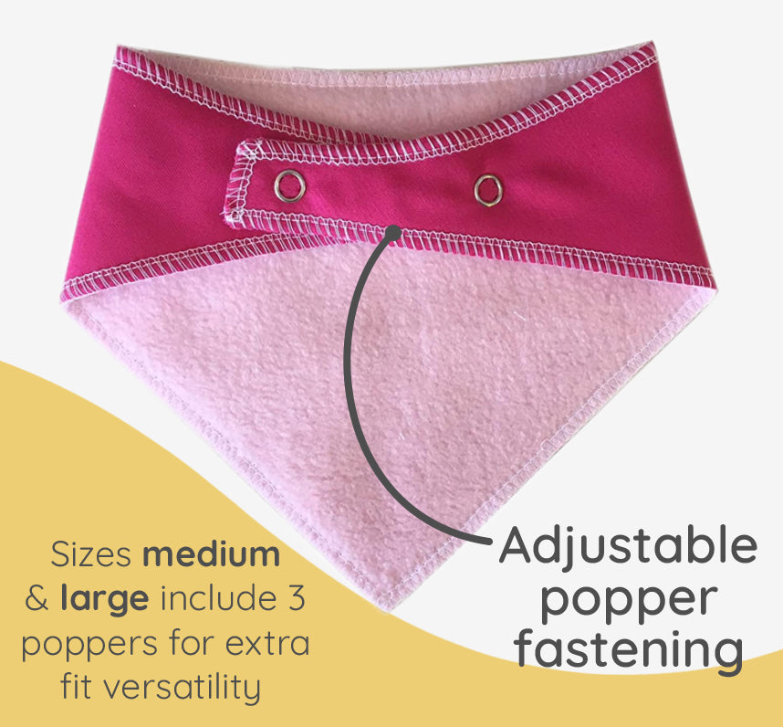 PINK Any Wording Dog Bandana With Font Choices