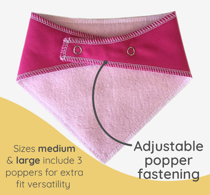 PINK Any Wording Dog Bandana With Font Choices