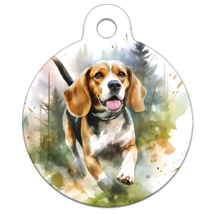 Woodland Running Dog Tag