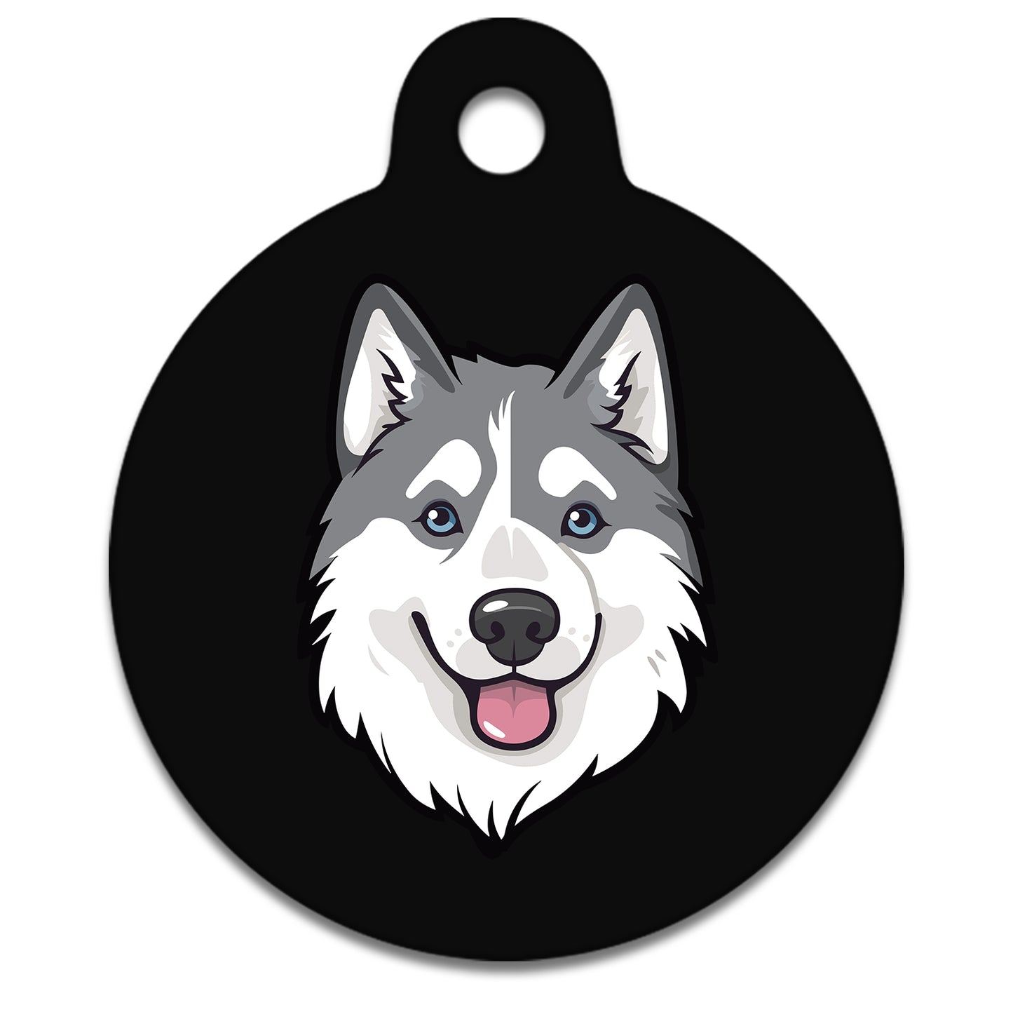 19mm Diameter Tiny Size - Husky Malamute Dog
