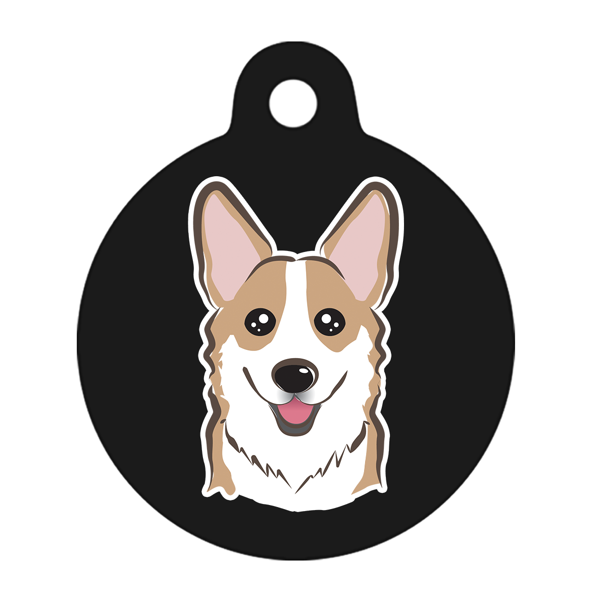 19mm Diameter Tiny Size - Corgi Dog