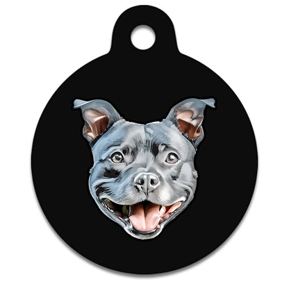 25mm Diameter Small Size - Staffie Dog