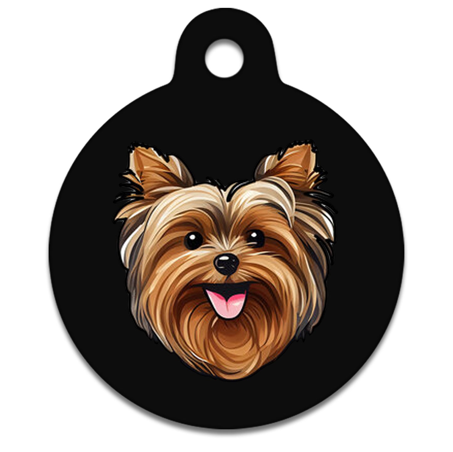 38mm Diameter Large Size - Yorkshire Terrier Dog