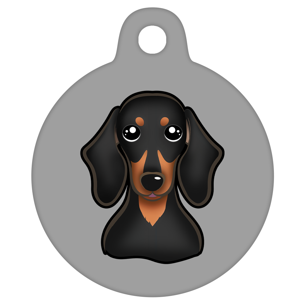 19mm Diameter Tiny Size - Dachshund Dog