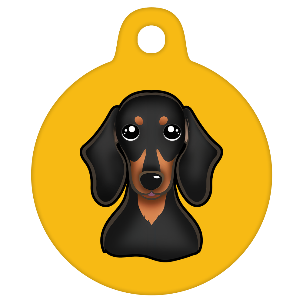 25mm Diameter Small Size - Dachshund Dog