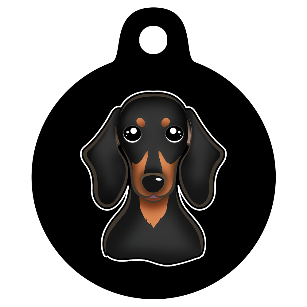 25mm Diameter Small Size - Dachshund Dog