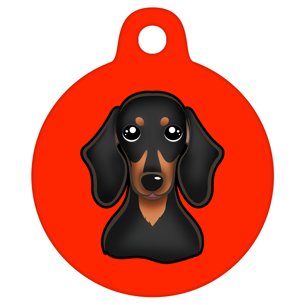 25mm Diameter Small Size - Dachshund Dog