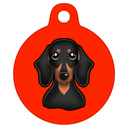 25mm Diameter Small Size - Dachshund Dog
