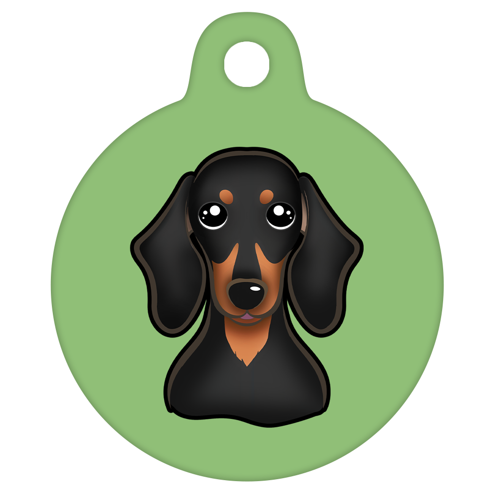 25mm Diameter Small Size - Dachshund Dog