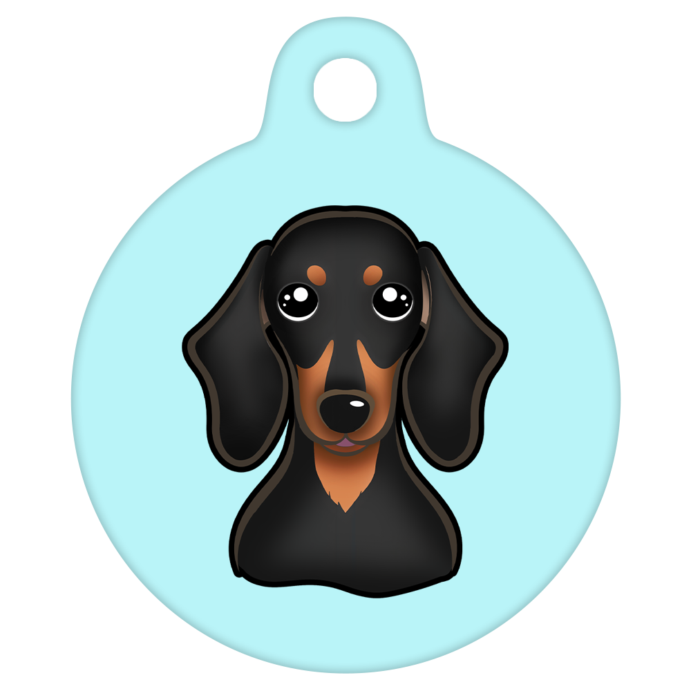 25mm Diameter Small Size - Dachshund Dog
