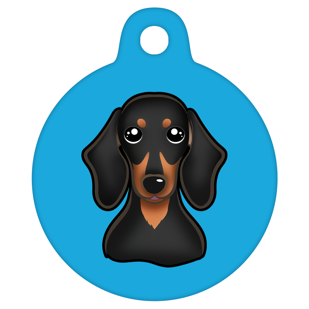 25mm Diameter Small Size - Dachshund Dog