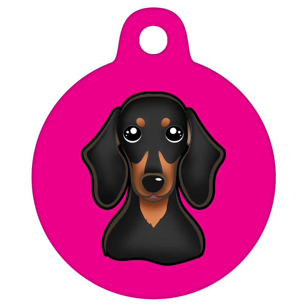 25mm Diameter Small Size - Dachshund Dog