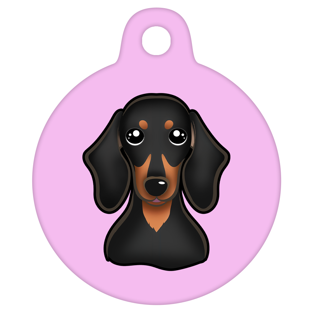 25mm Diameter Small Size - Dachshund Dog