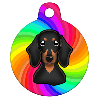 25mm Diameter Small Size - Dachshund Dog
