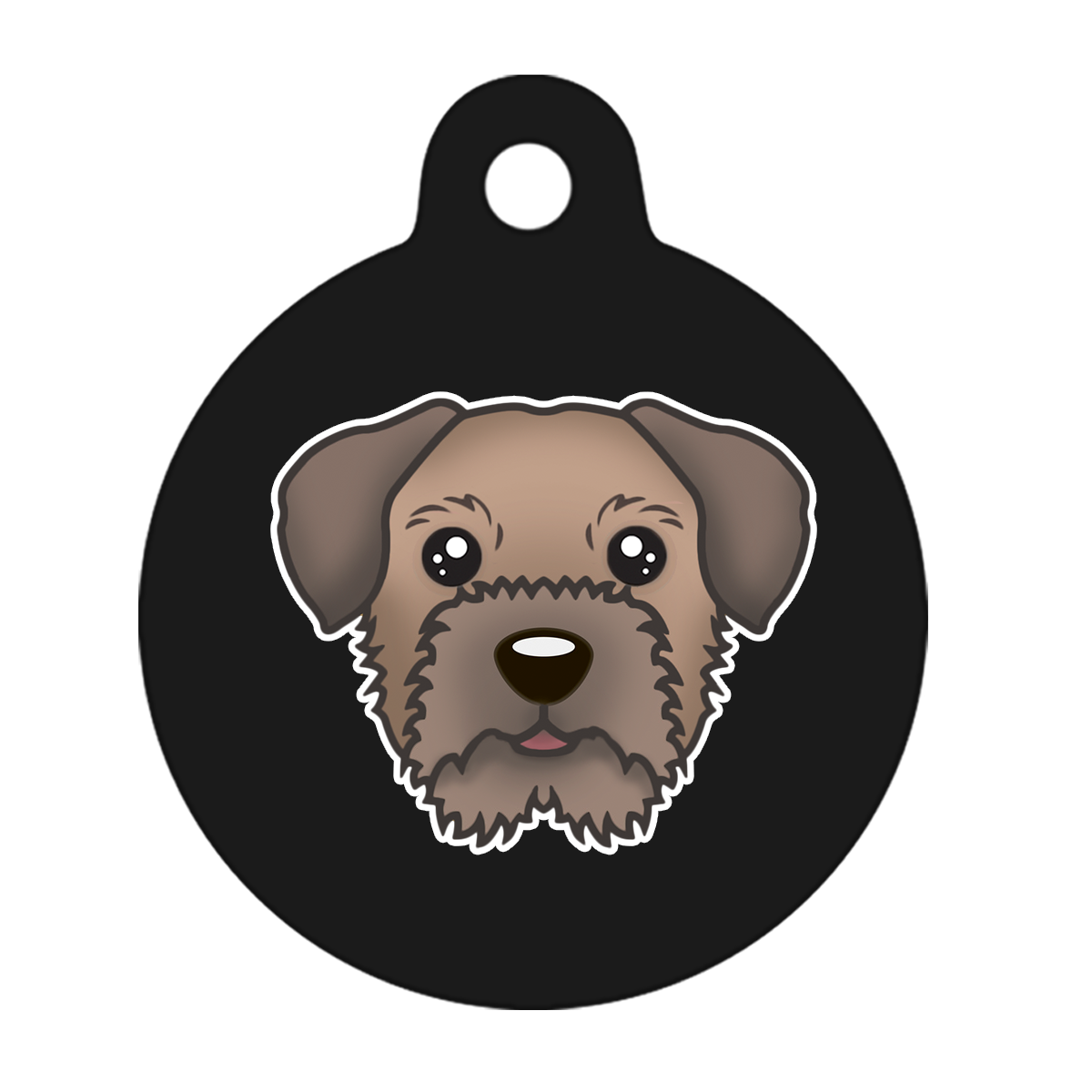 31mm Diameter Medium Size - Border Terrier Dog
