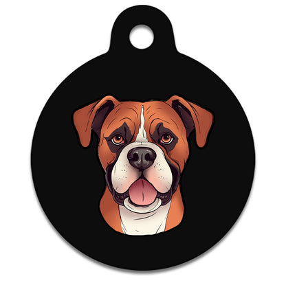 19mm Diameter Tiny Size - Boxer Dog