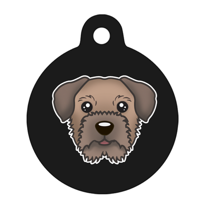 25mm Diameter Small Size - Border Terrier Dog