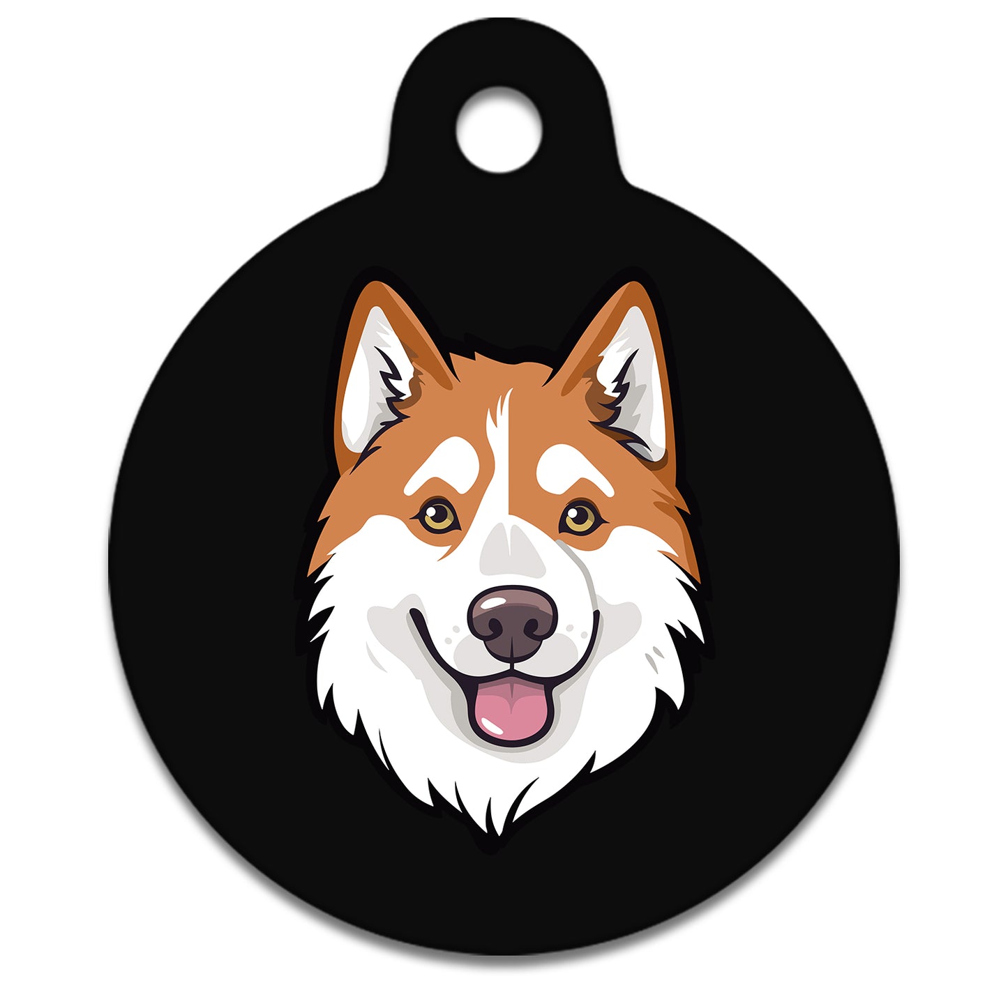 19mm Diameter Tiny Size - Husky Malamute Dog