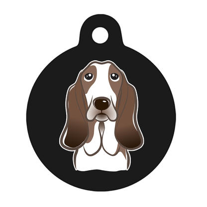 25mm Diameter Small Size - Basset Hound Dog