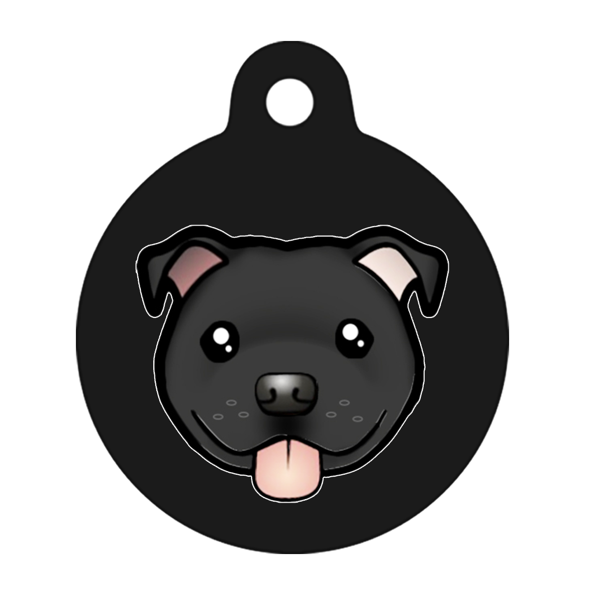 31mm Diameter Medium Size - Staffie Cartoon Dog