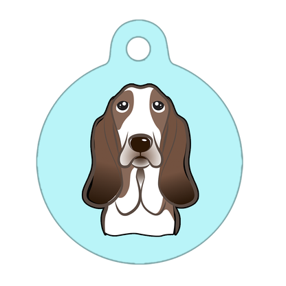 25mm Diameter Small Size - Basset Hound Dog