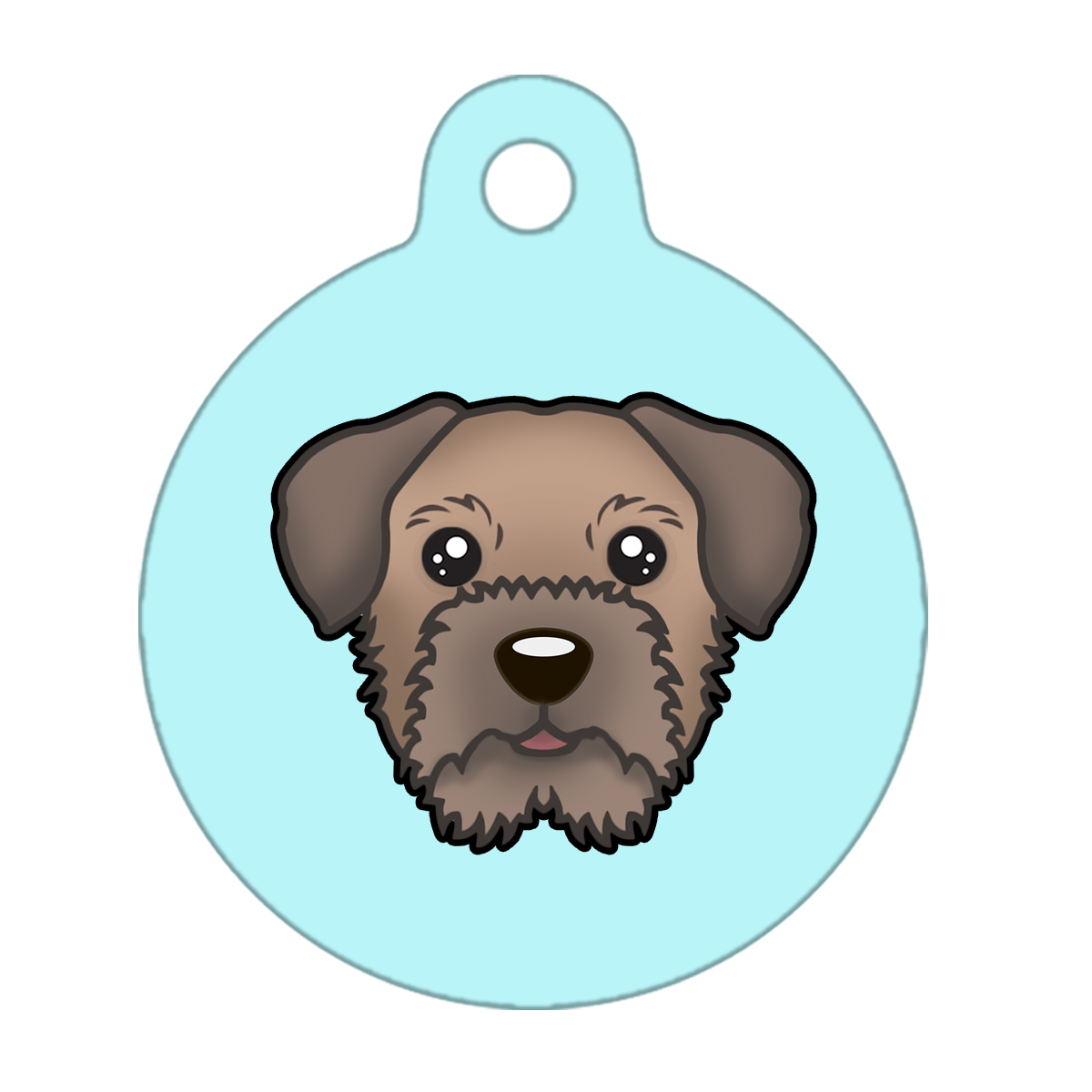 31mm Diameter Medium Size - Border Terrier Dog