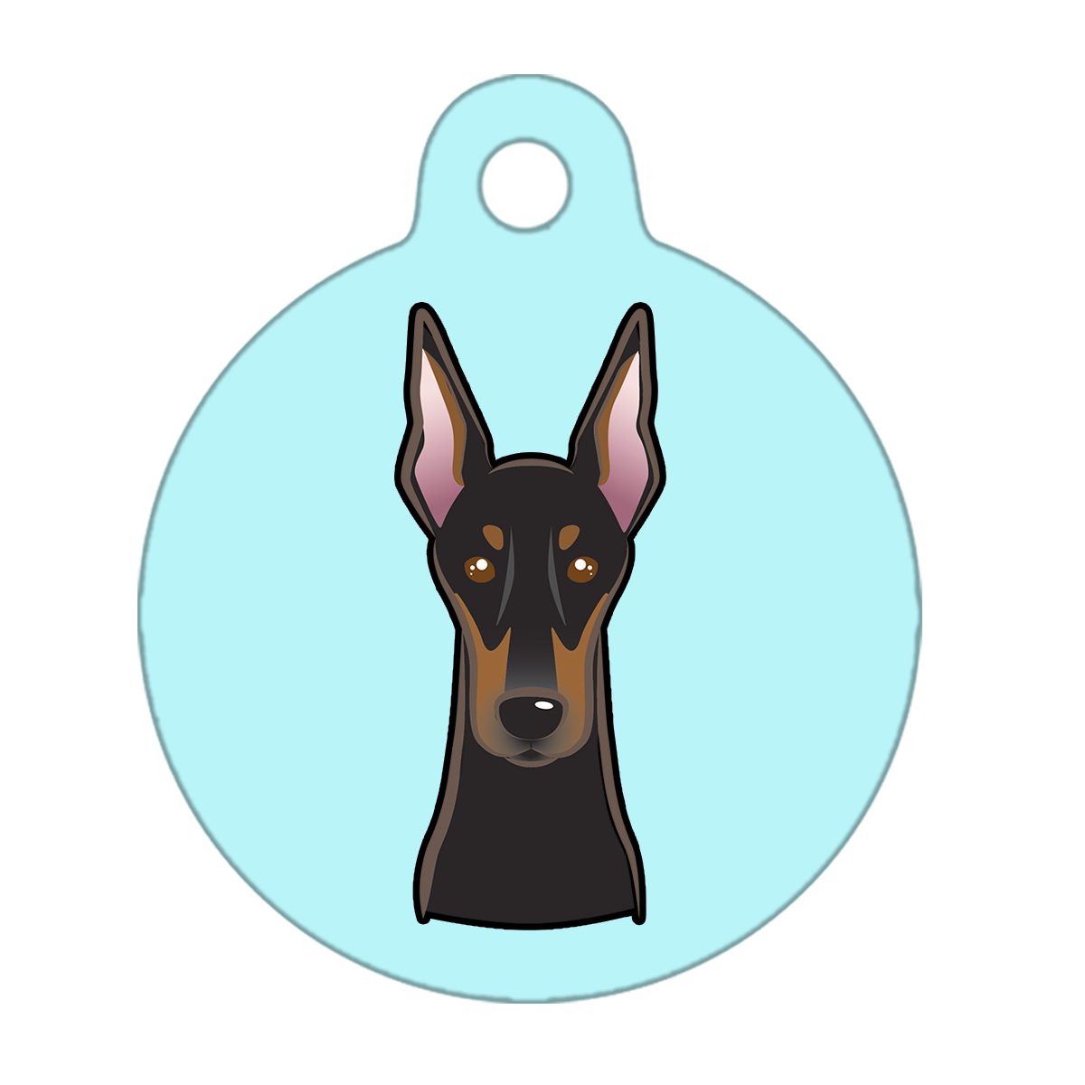 19mm Diameter Tiny Size - Pinscher Dog