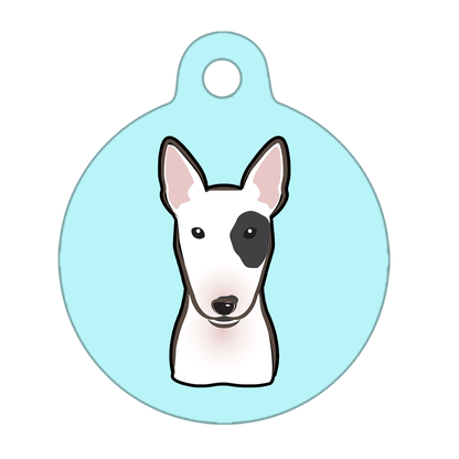 19mm Diameter Tiny Size - Bull Terrier Dog