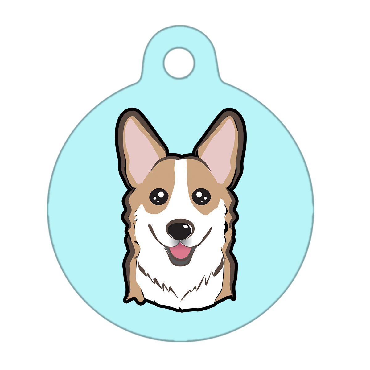 19mm Diameter Tiny Size - Corgi Dog