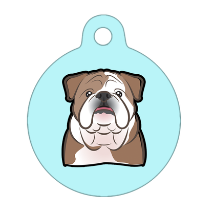 19mm Diameter Tiny Size - Bulldog Dog