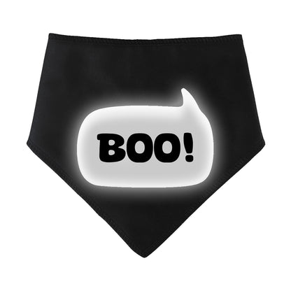 Boo Speech Bubble Reflective Dog Bandana