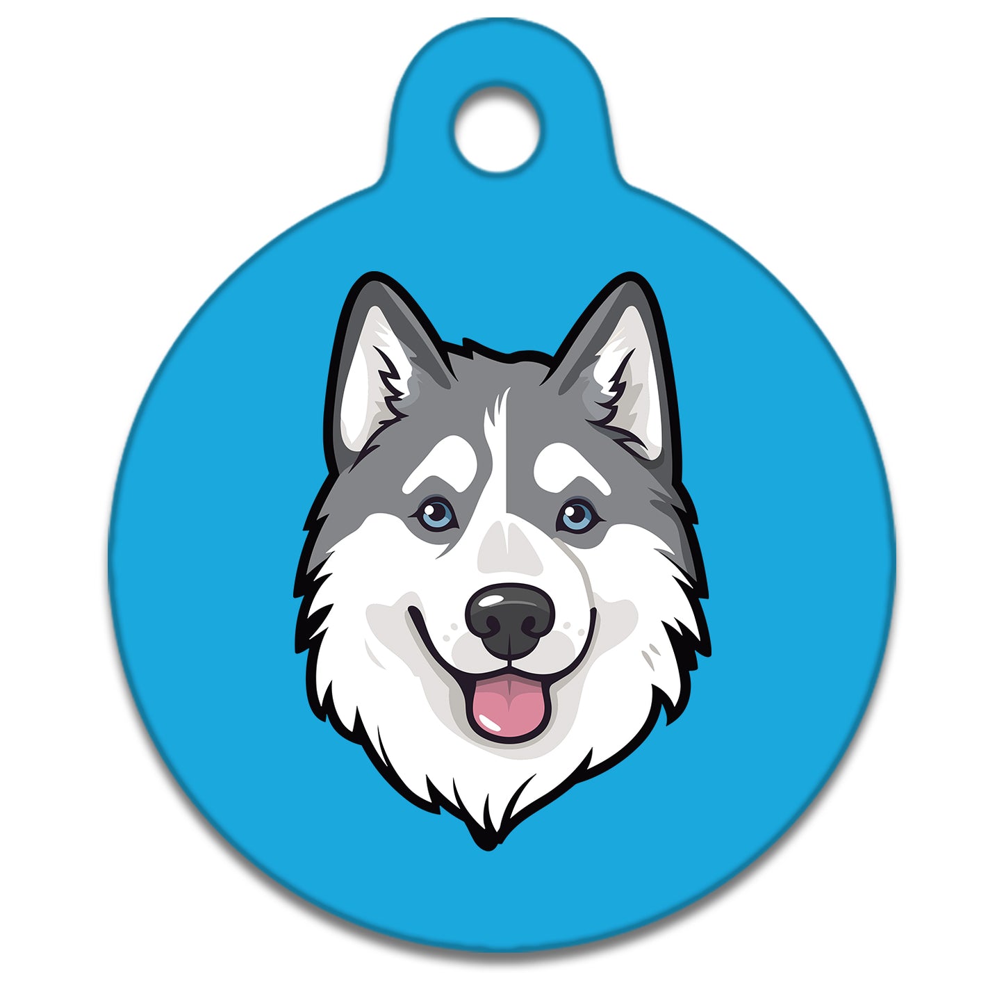 19mm Diameter Tiny Size - Husky Malamute Dog