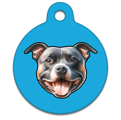 25mm Diameter Small Size - Staffie Dog