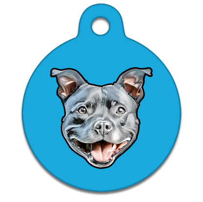 25mm Diameter Small Size - Staffie Dog