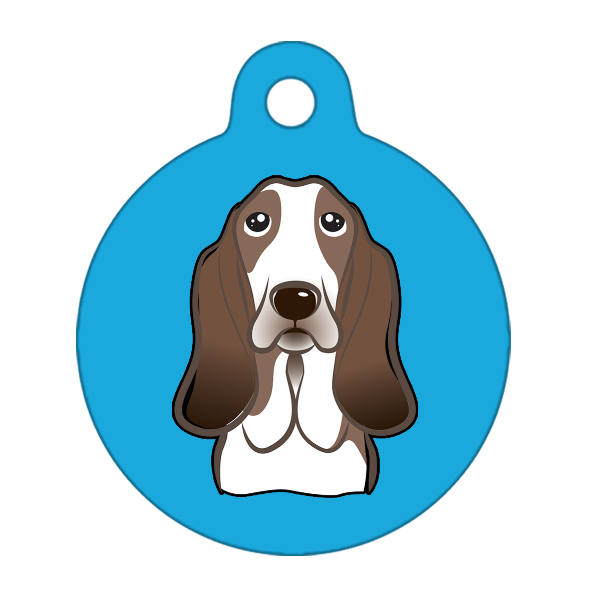 25mm Diameter Small Size - Basset Hound Dog