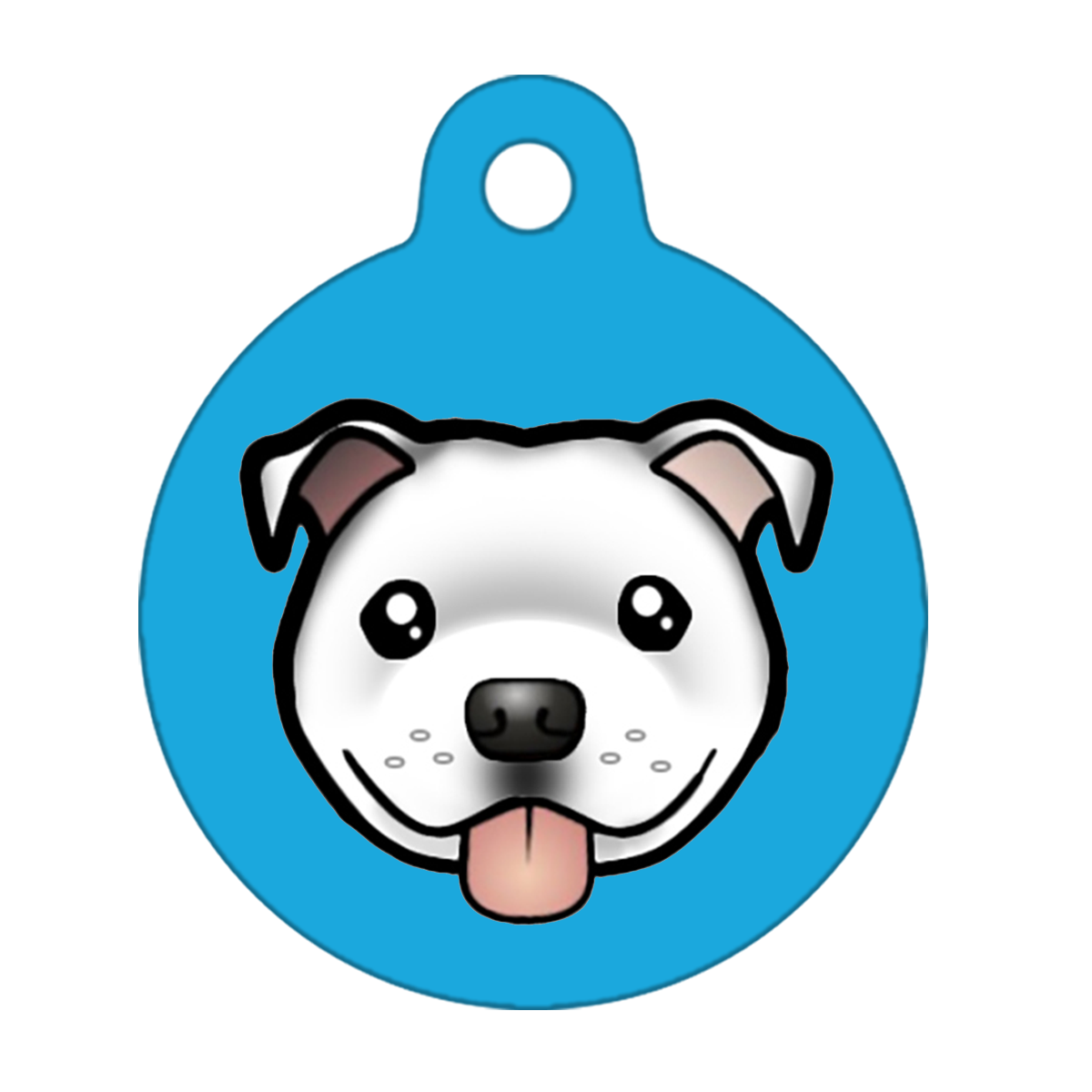 31mm Diameter Medium Size - Staffie Cartoon Dog