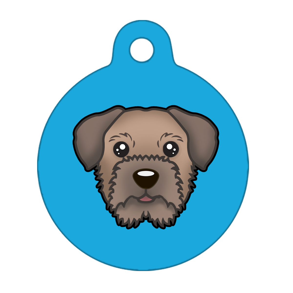 31mm Diameter Medium Size - Border Terrier Dog