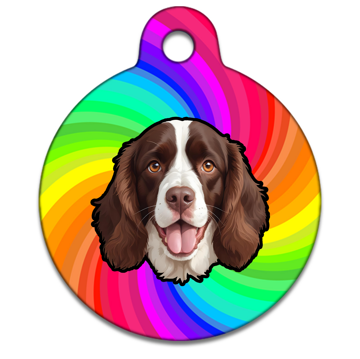 19mm Diameter Tiny Size - Spaniel Design
