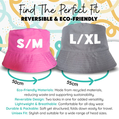 Reversible Message Bucket Hat Be Kind or F*ck Off