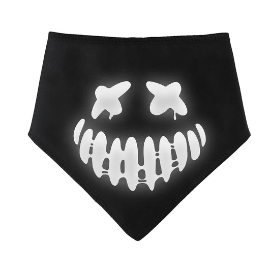 Creepy Smile Reflective Dog Bandana