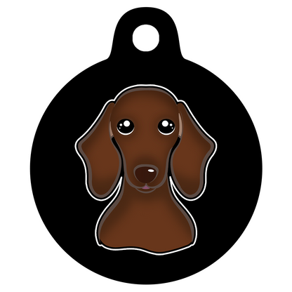 19mm Diameter Tiny Size - Dachshund Dog
