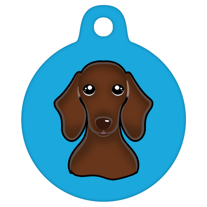 25mm Diameter Small Size - Dachshund Dog