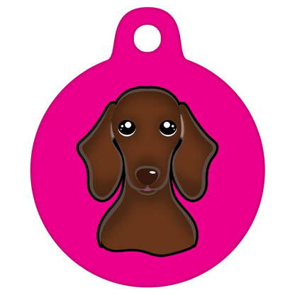25mm Diameter Small Size - Dachshund Dog