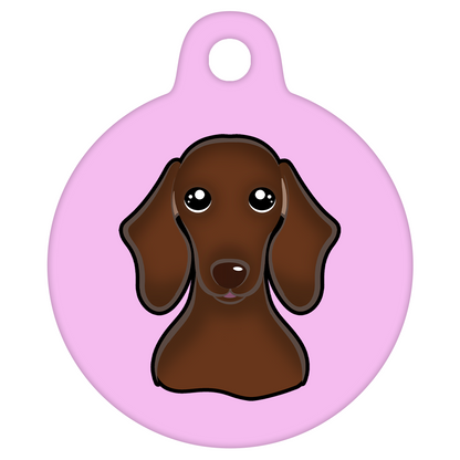 25mm Diameter Small Size - Dachshund Dog