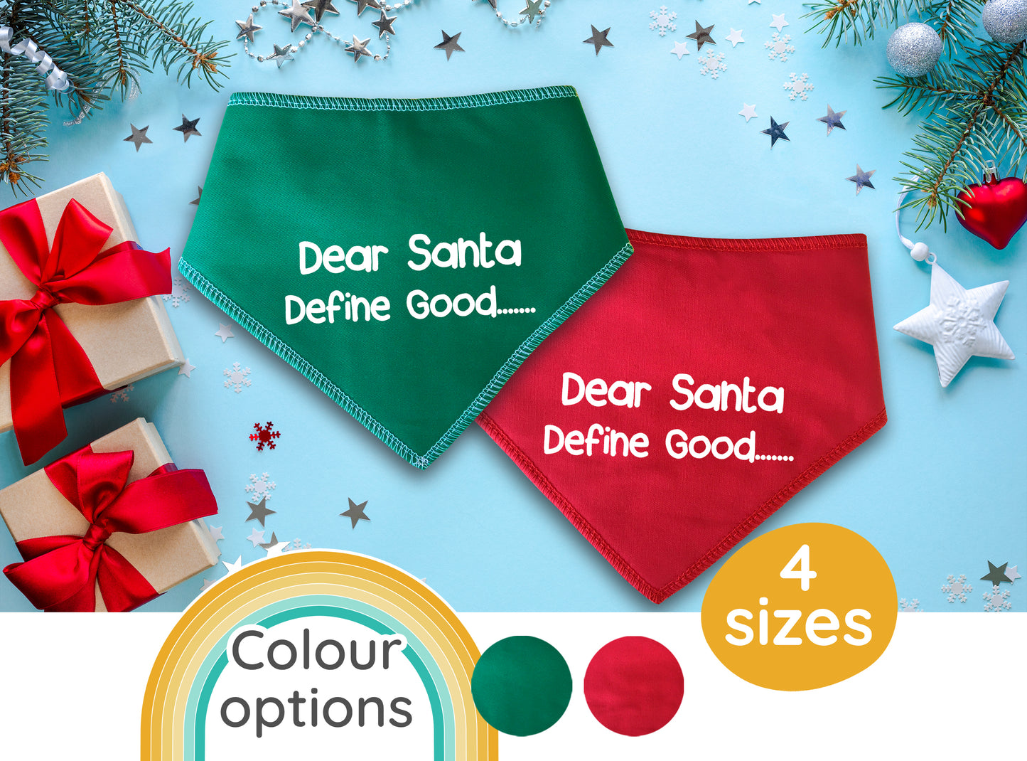 Dear Santa Define Good Dog Bandana