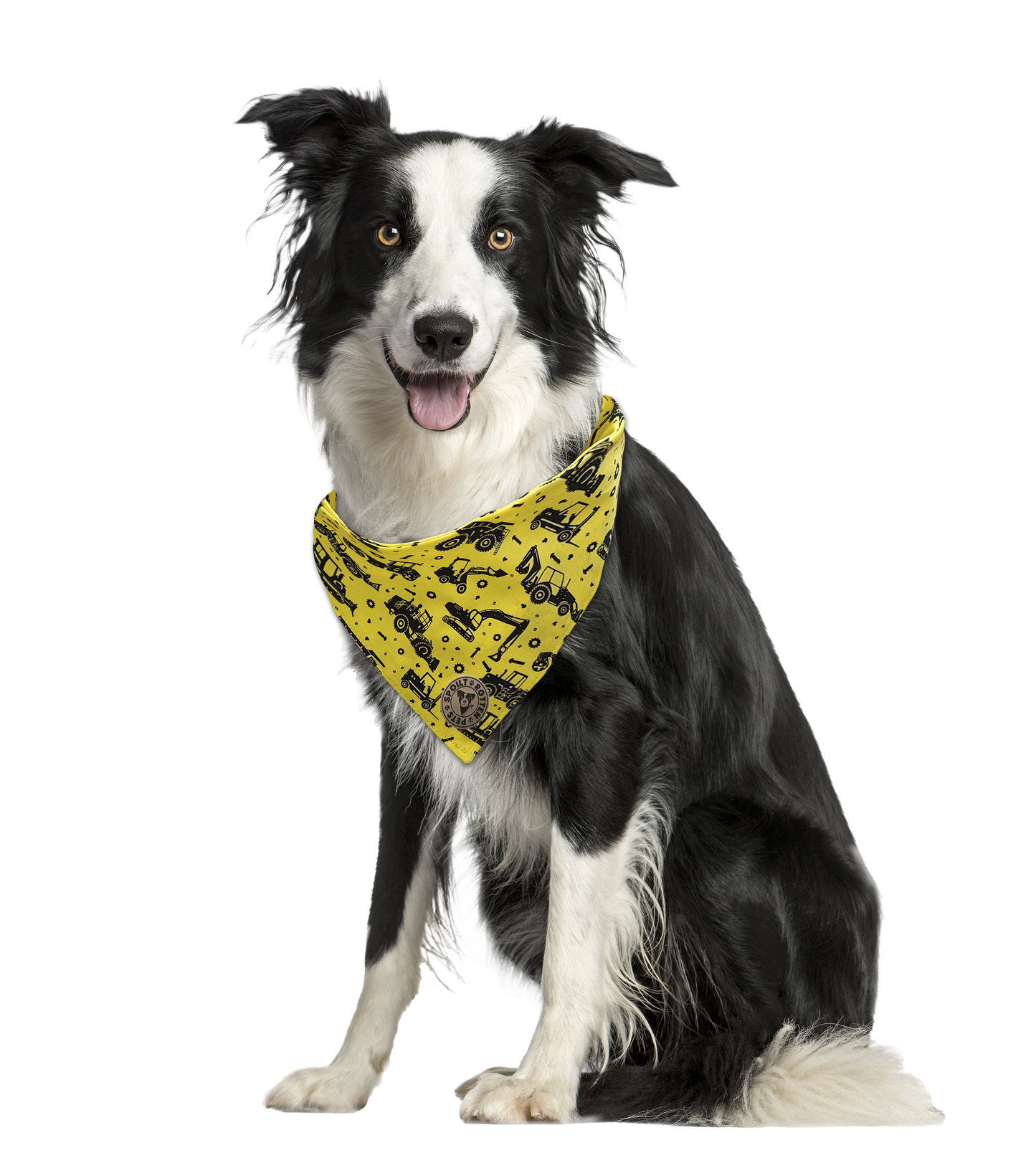 The Hereford Digger Tractor Tied Dog Bandana Spoilt Rotten Pets