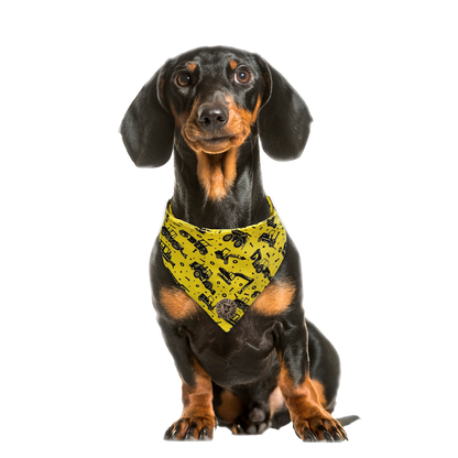 The Hereford - Digger & Tractor Tied Dog Bandana