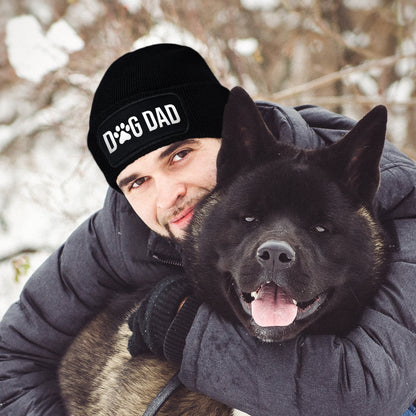 'Dog Dad' Black Beanie
